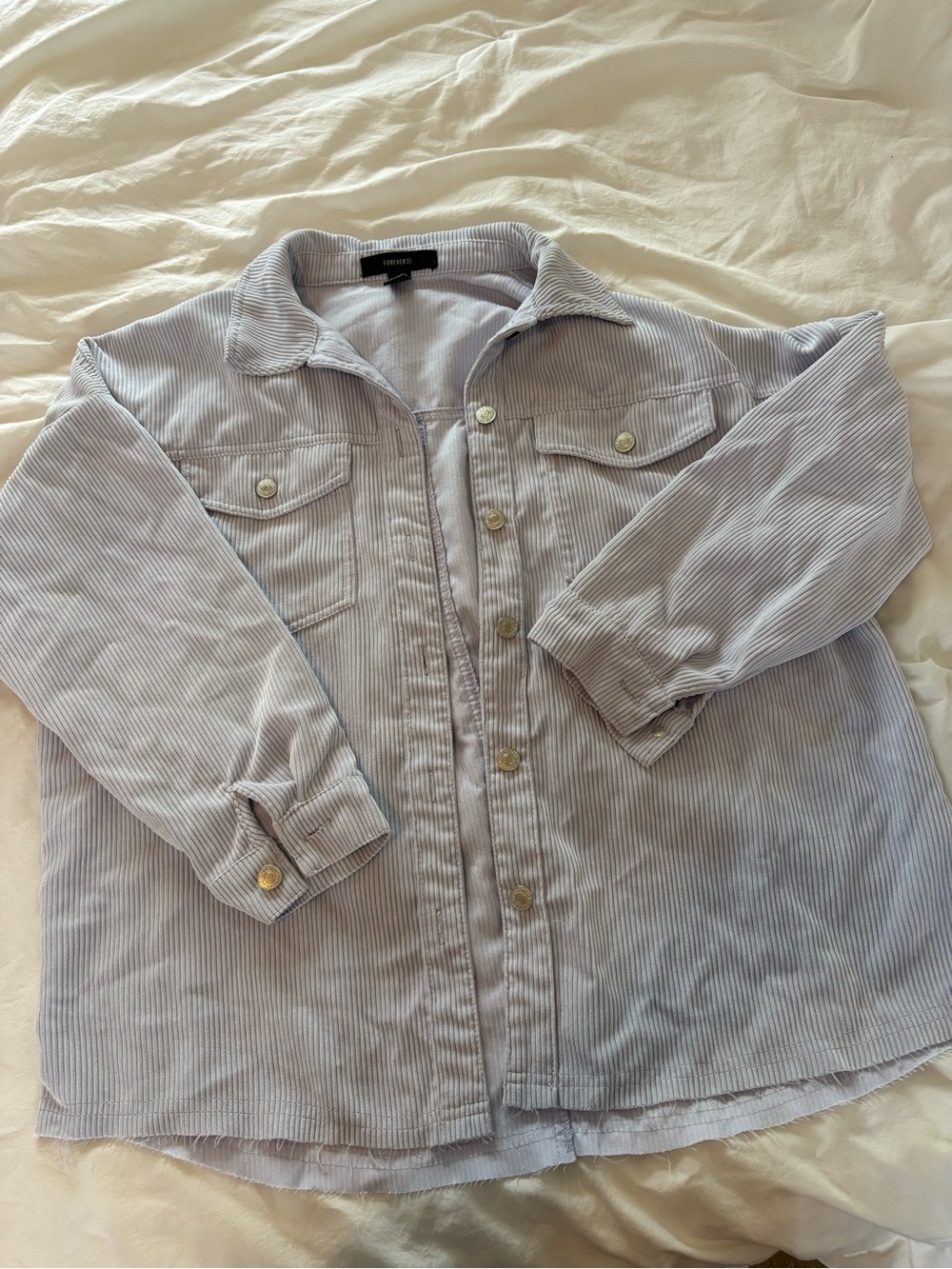 Forever 21 Light Lavender Ribbed Top